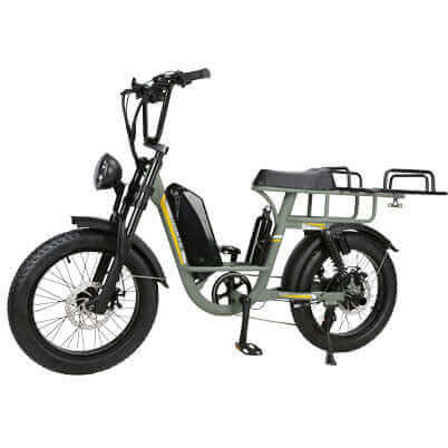 Nakto F4 20" Fat Tire Cargo or Passenger Electric Bike