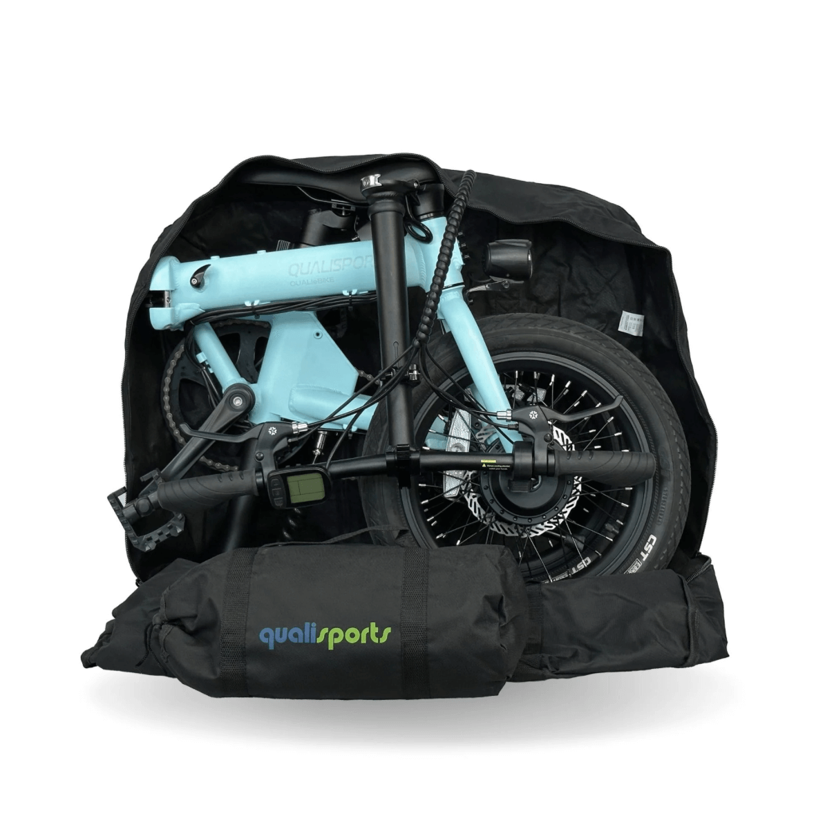 Qualisports Nemo Beach Cruiser Folding Cruiser Electric Bike