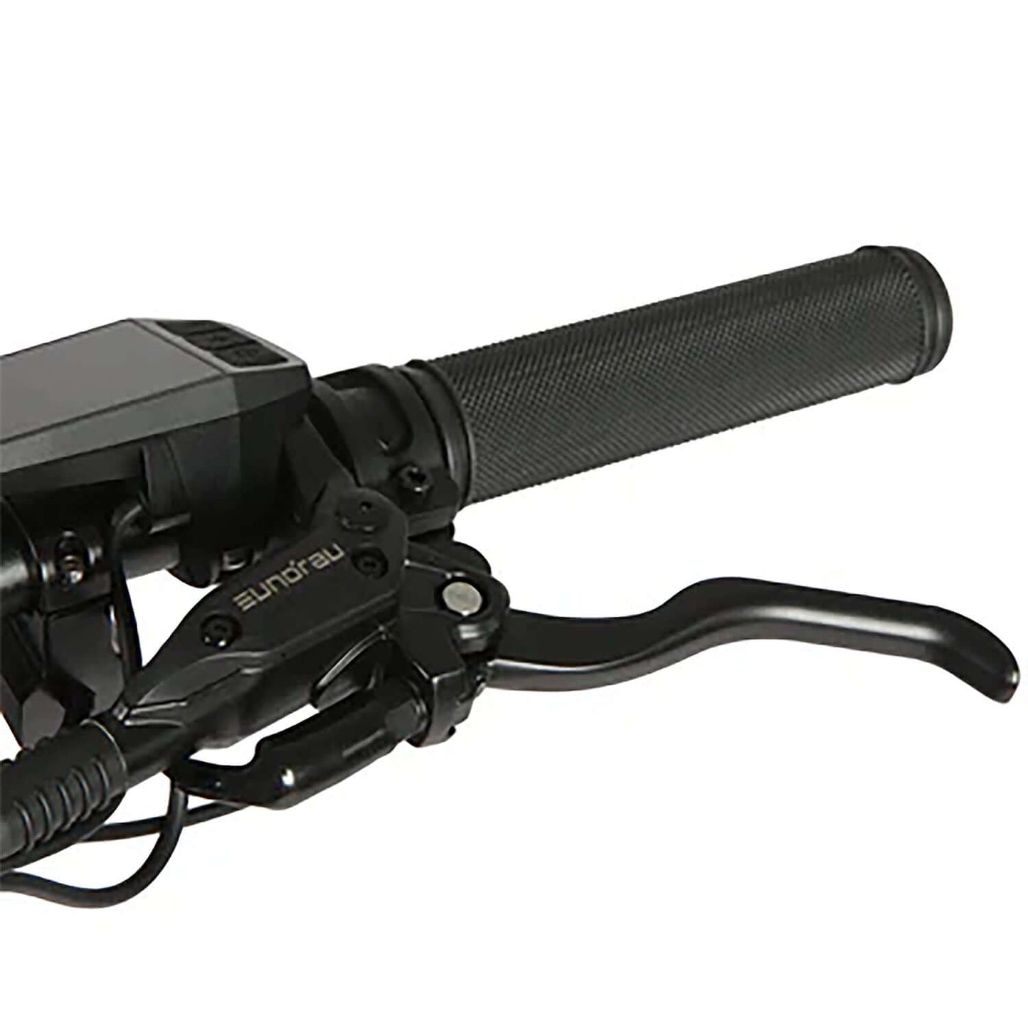 Eunorau FAT-AWD handlebar with grip, display, and brake lever for electric bike