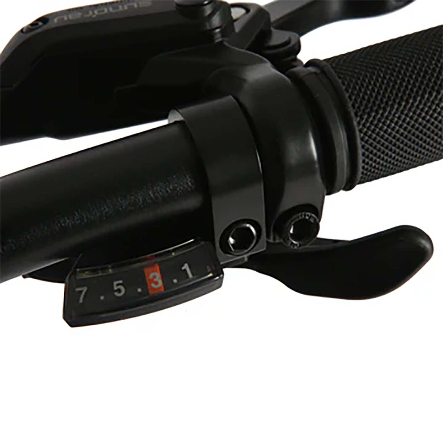Eunorau FAT-AWD electric bike handlebar controls with gear shifter and grip
