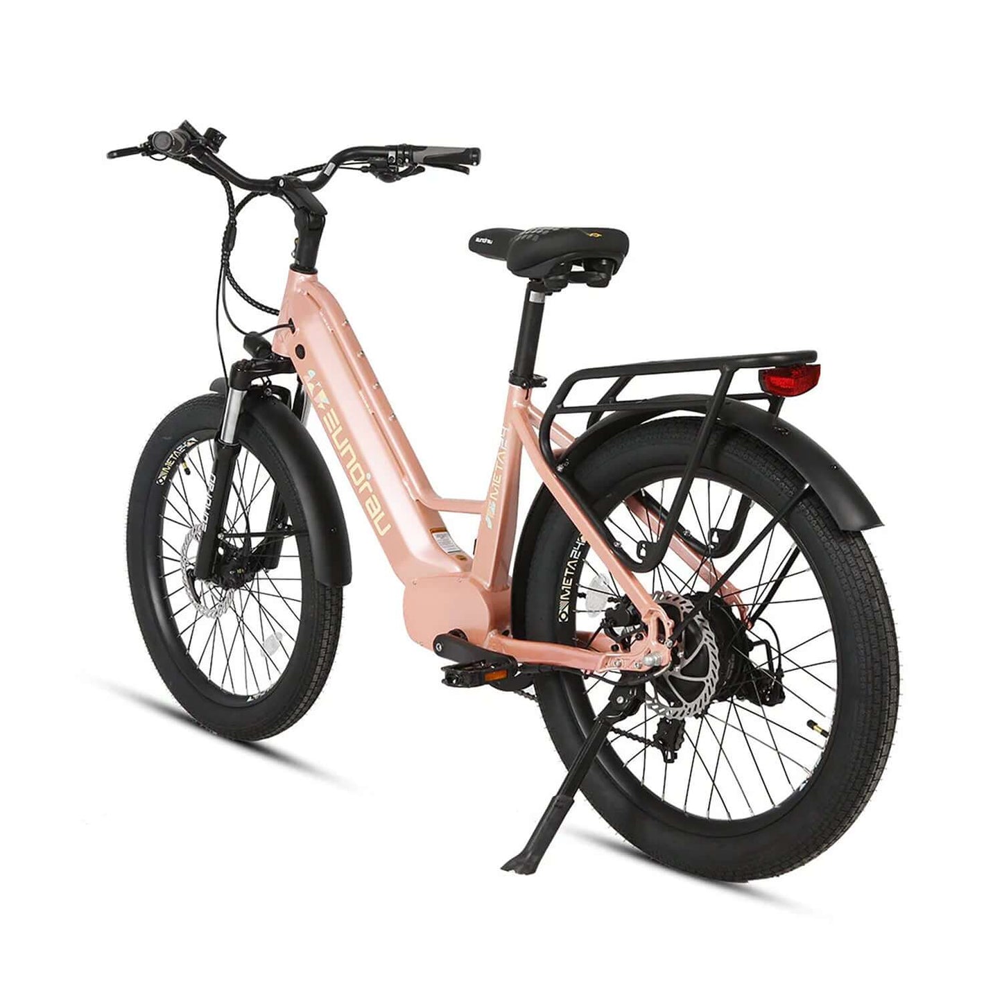 Eunorau META 2024 48V 500W Step-Thru Electric Bike with a sleek design and sturdy frame.