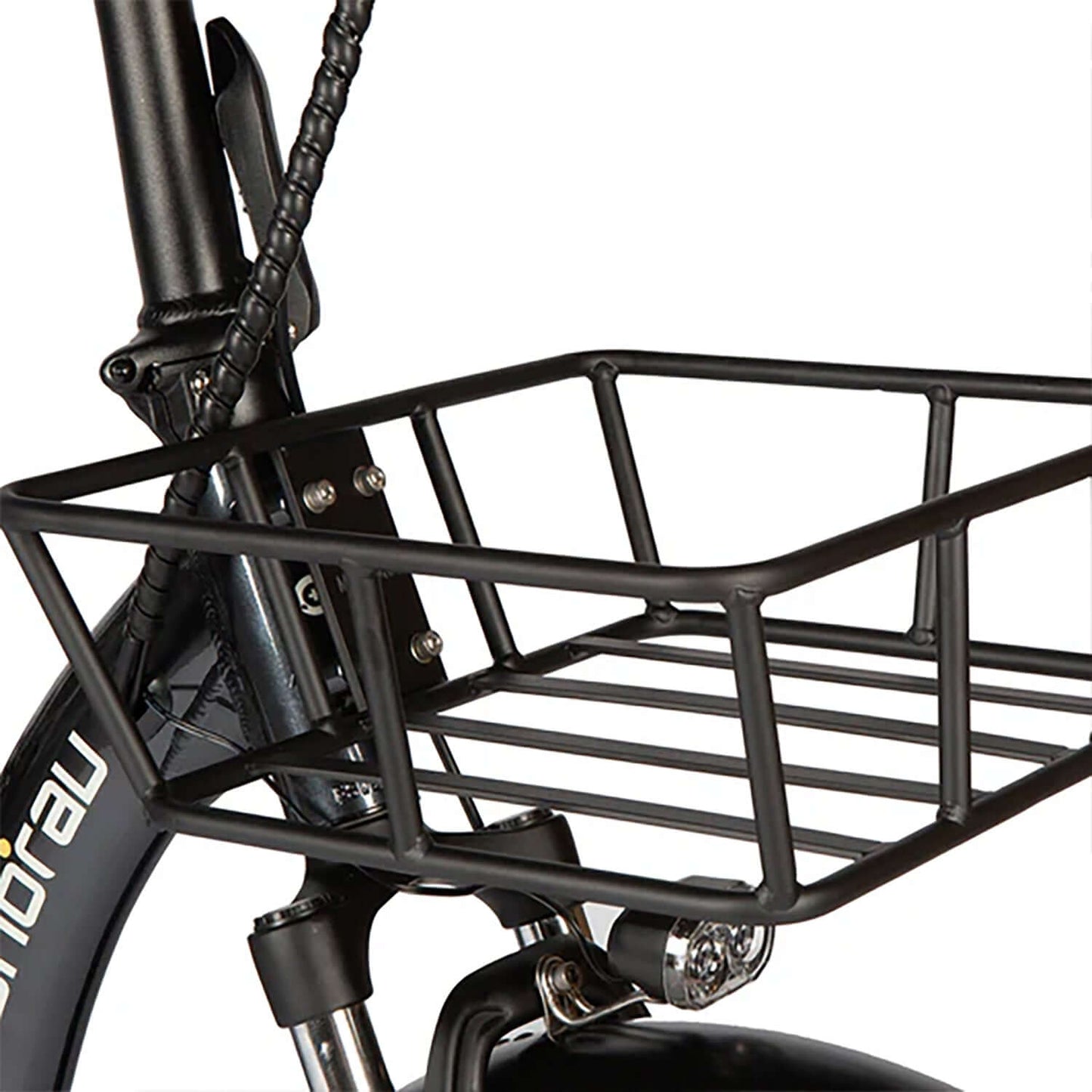 Eunorau ONE-TRIKE front cargo basket, designed for carrying essentials on the 48V 500W electric trike.