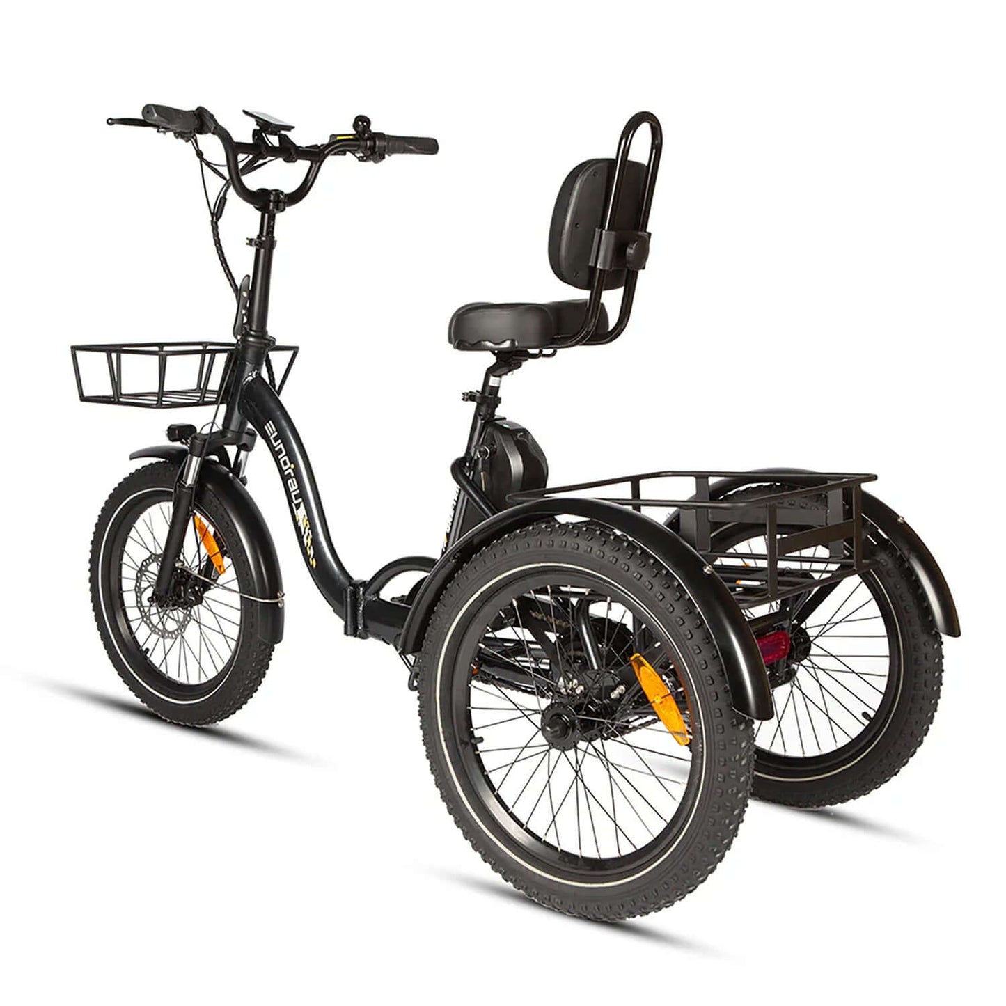 Eunorau ONE-TRIKE 48V 500W Electric Trike with rear storage and comfortable seat.