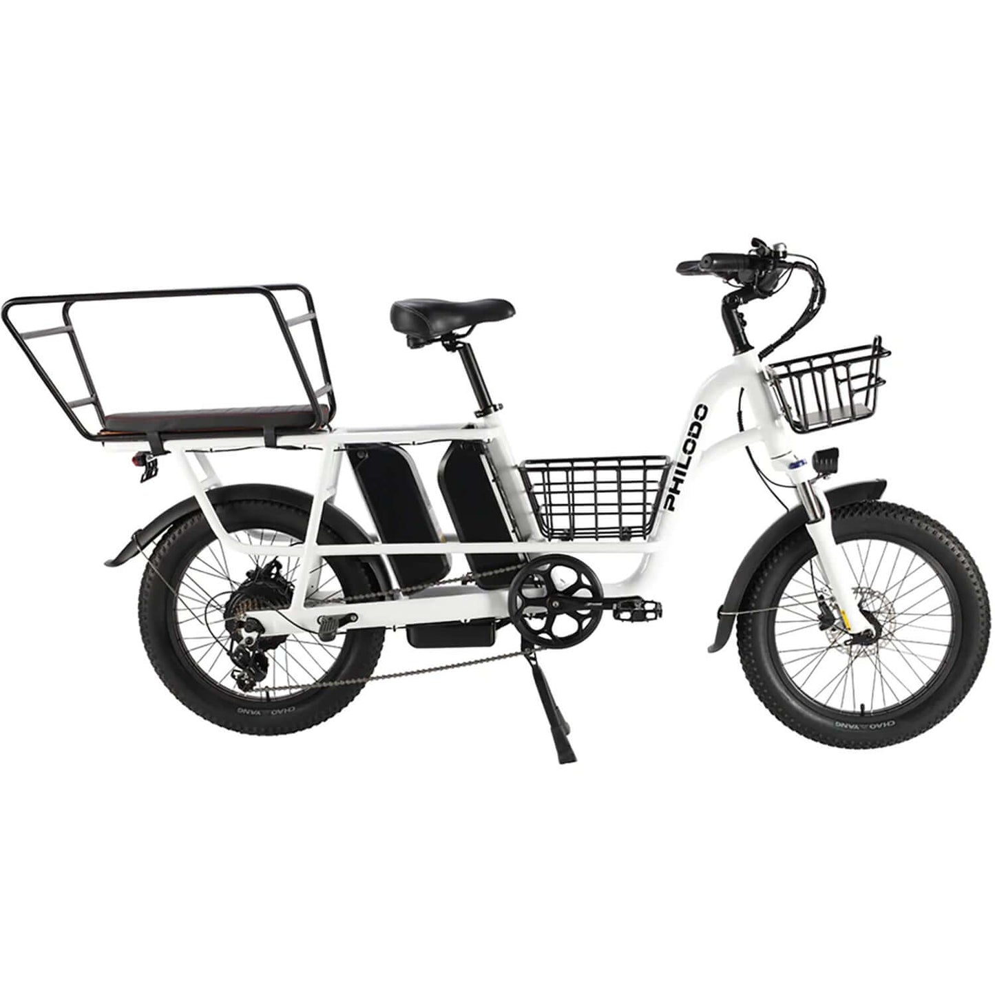 Philodo Traveller Family & Cargo Electric Bike with a spacious cargo area and sturdy design for family use.