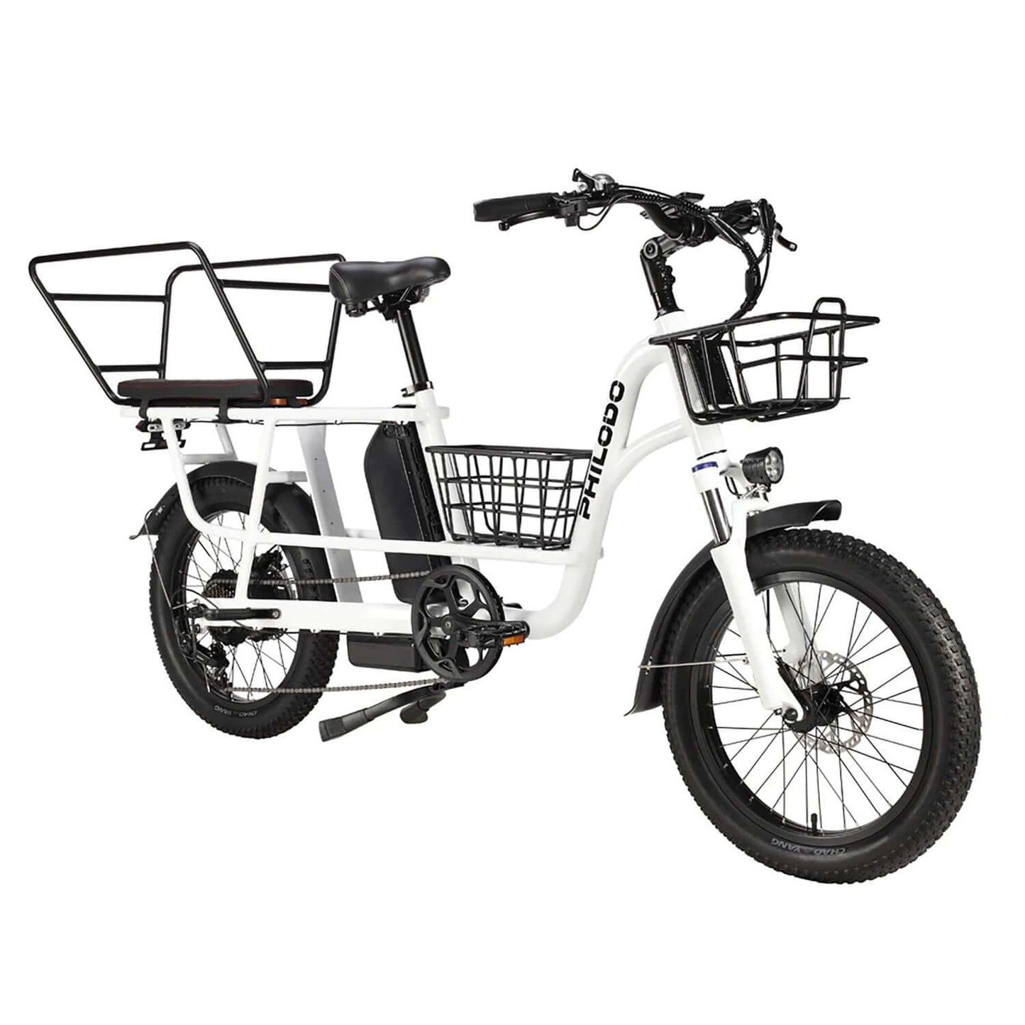 Philodo Traveller Family & Cargo Electric Bike with sturdy frame and cargo racks for versatile transportation