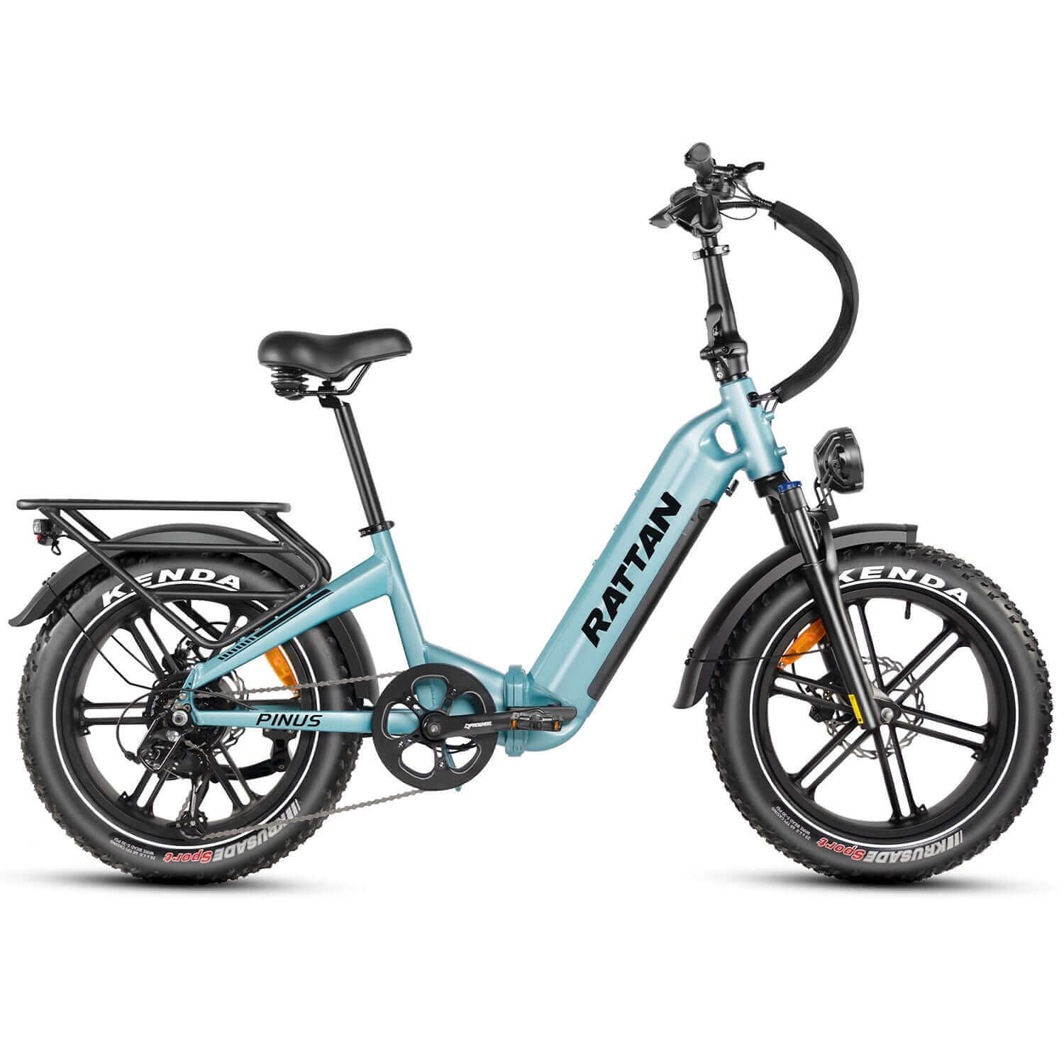 Rattan Pinus Low Step Fat Tire Foldable Electric Bike