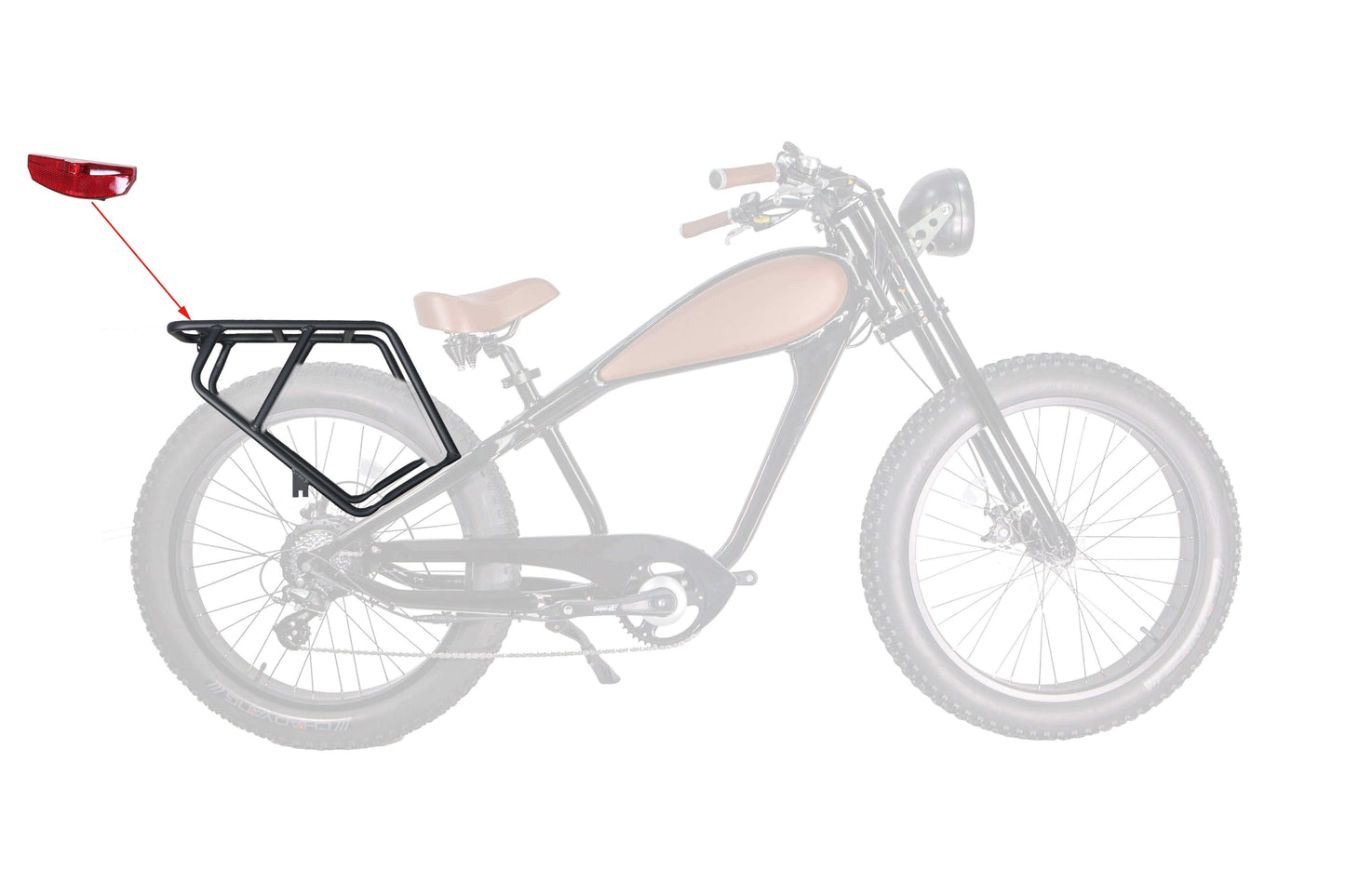 Accessories - Revi Cheetah Cafe Racer Rack & Fenders For E-Bike