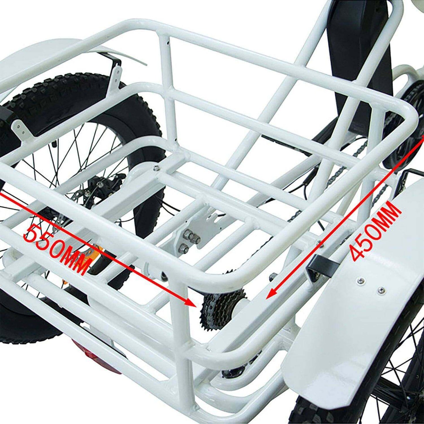 Ebike - Eunorau New-Trike 48V 500W Folding Cargo Electric Tricycle