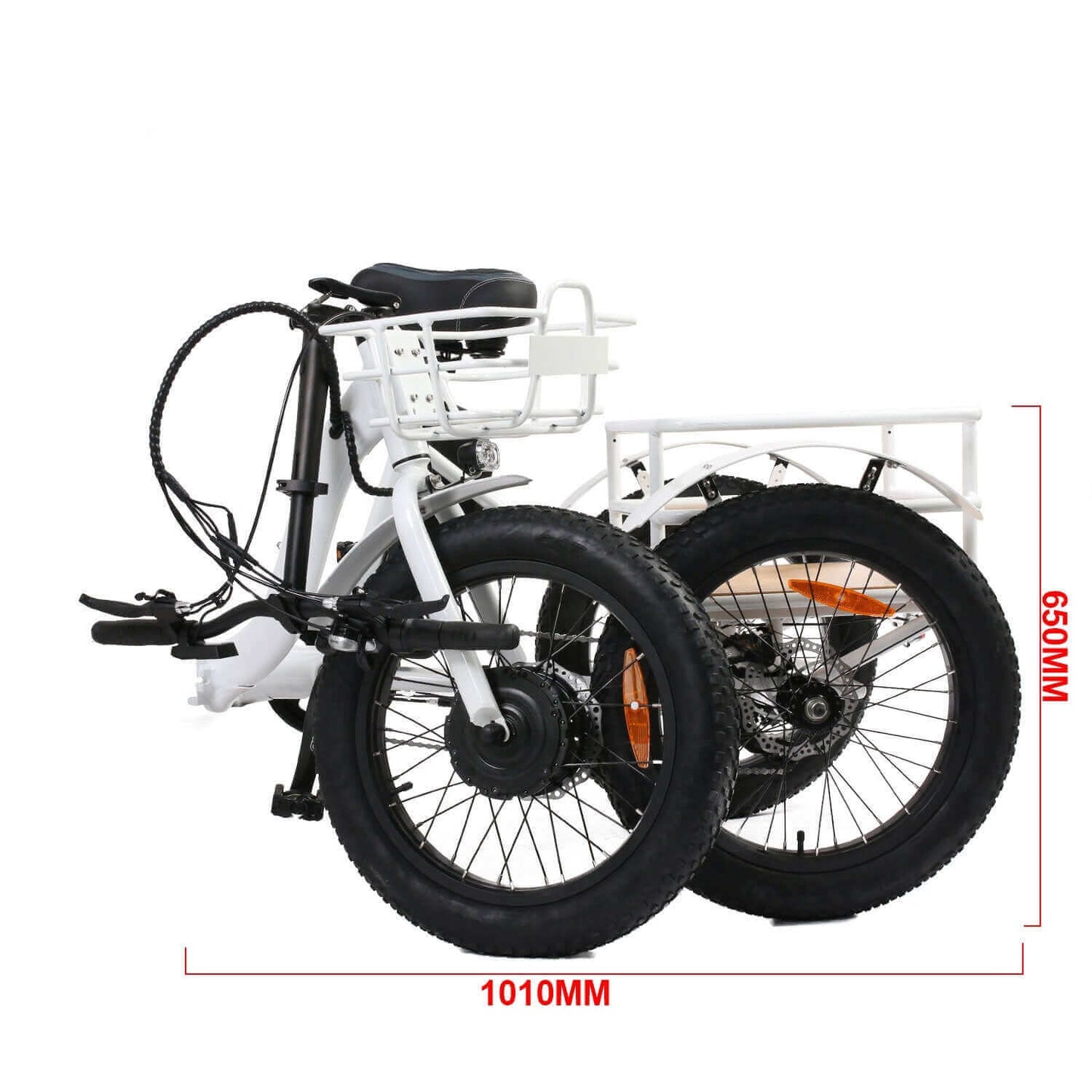 Ebike - Eunorau New-Trike 48V 500W Folding Cargo Electric Tricycle