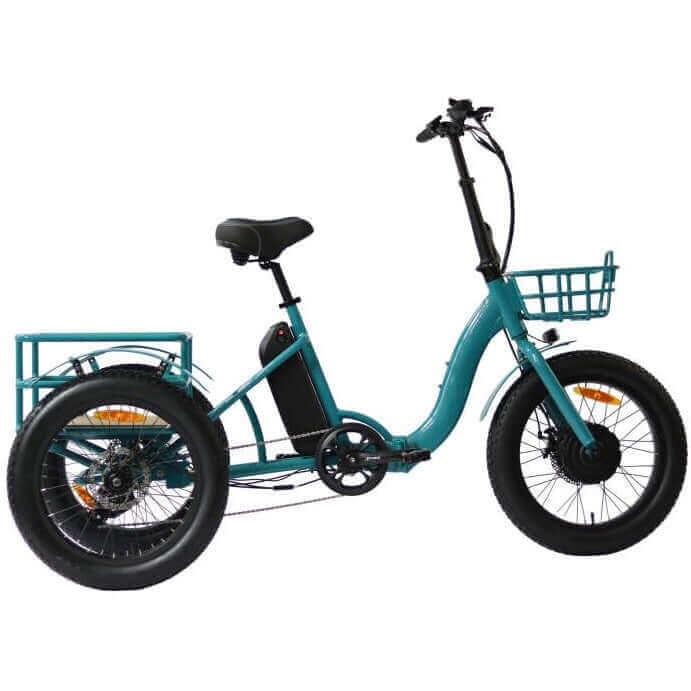 Ebike - Eunorau New-Trike Folding Fat Tire Cargo Electric Tricycle