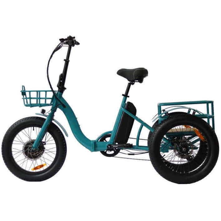 Ebike - Eunorau New-Trike Folding Fat Tire Cargo Electric Tricycle