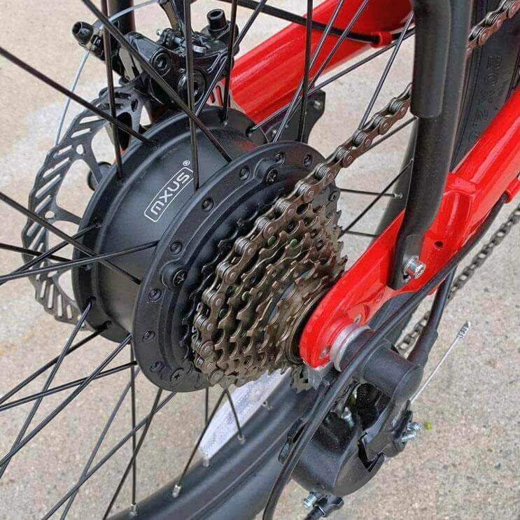 Ebike - Qualisports Dolphin 36V 350W Folding Beach Cruiser Electric Bike