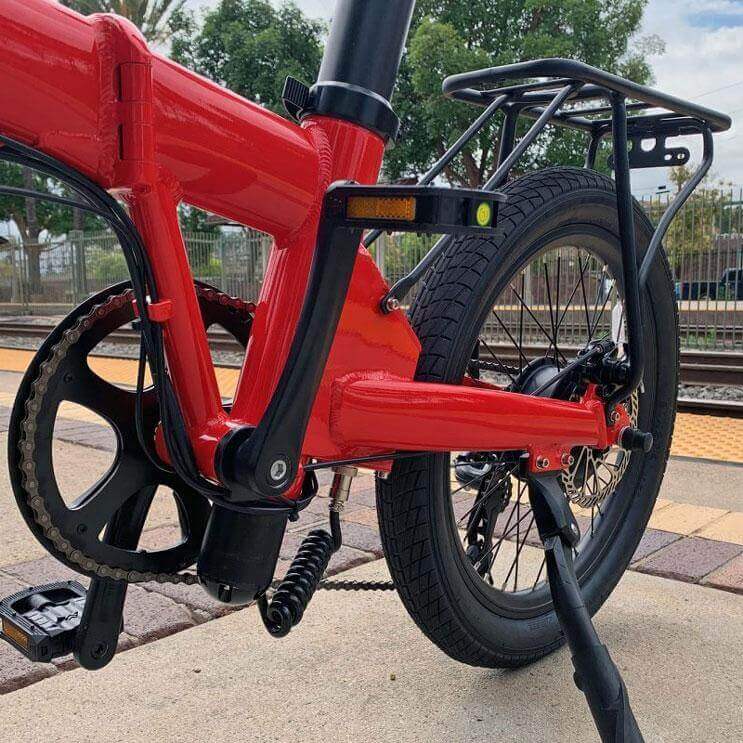 Ebike - Qualisports Dolphin 36V 350W Folding Beach Cruiser Electric Bike