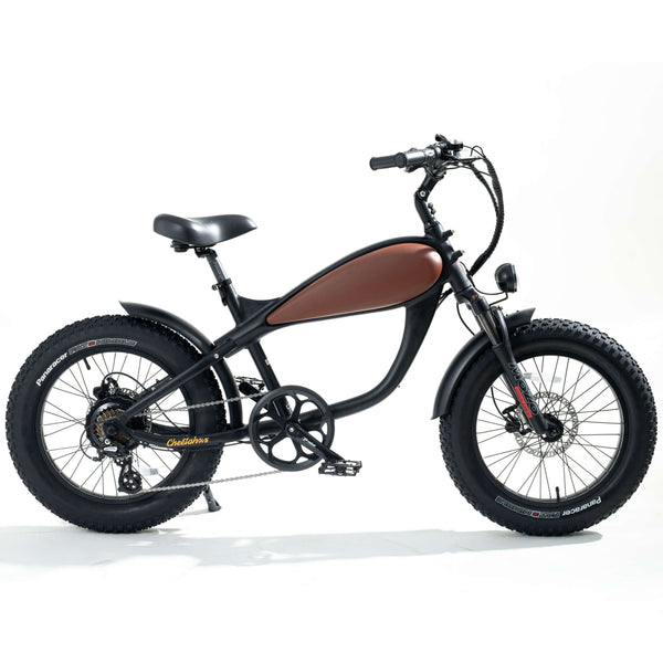 Ebike - Revi Cheetah Cafe Racer Mini Vintage Motorcycle E-Bike