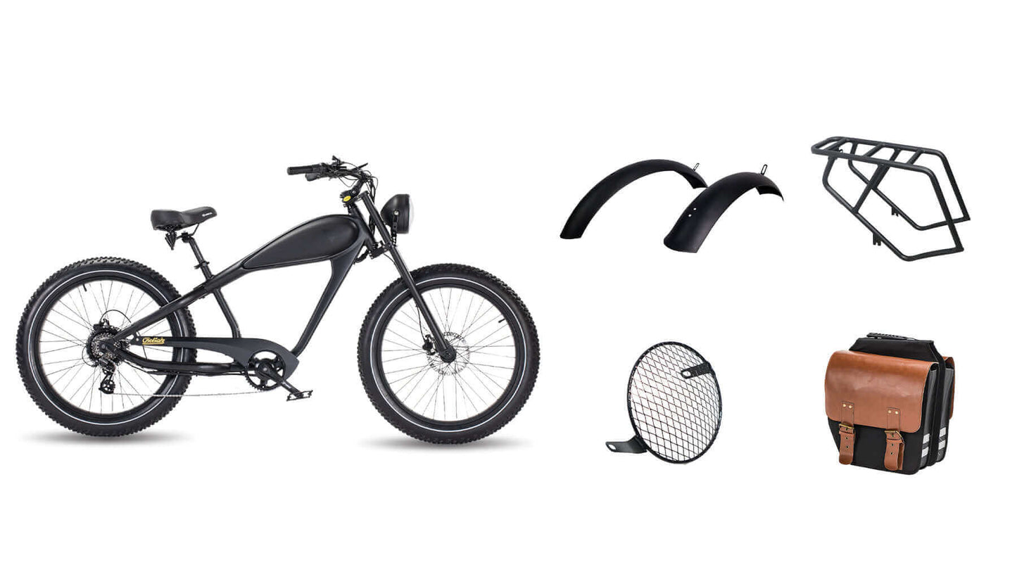 Ebike - Revi Cheetah Plus Cafe Racer 48V 750W Motorcycle E-Bike
