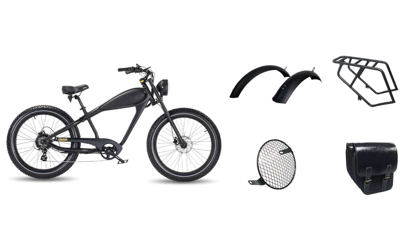Ebike - Revi Cheetah Plus Cafe Racer 48V 750W Motorcycle E-Bike