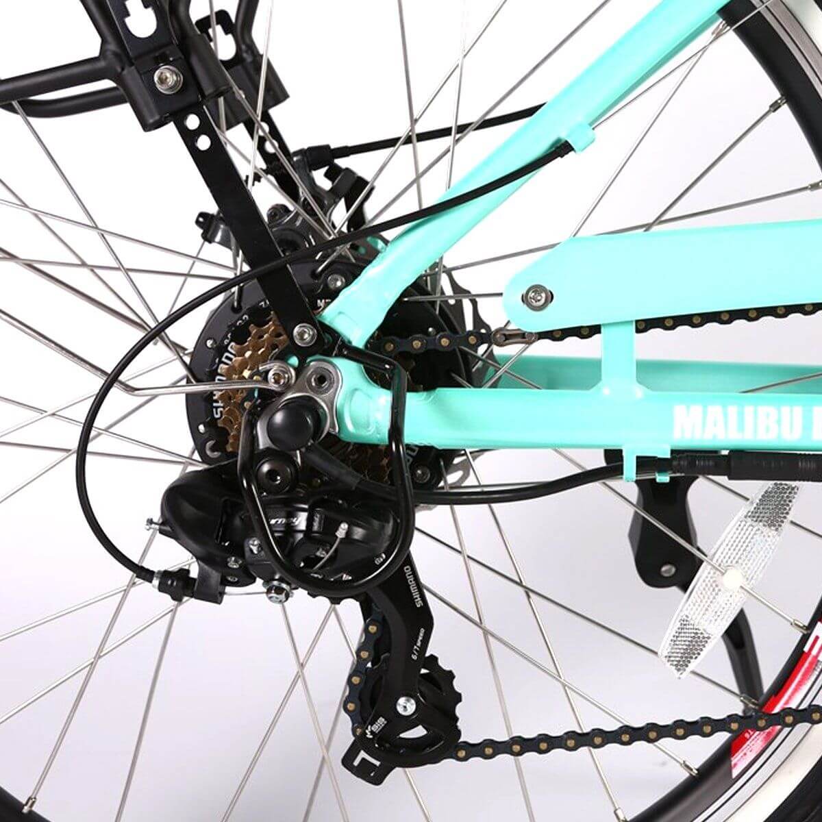 Ebike - X-Treme Malibu Elite 350W Step Through Beach Cruiser Electric Bike