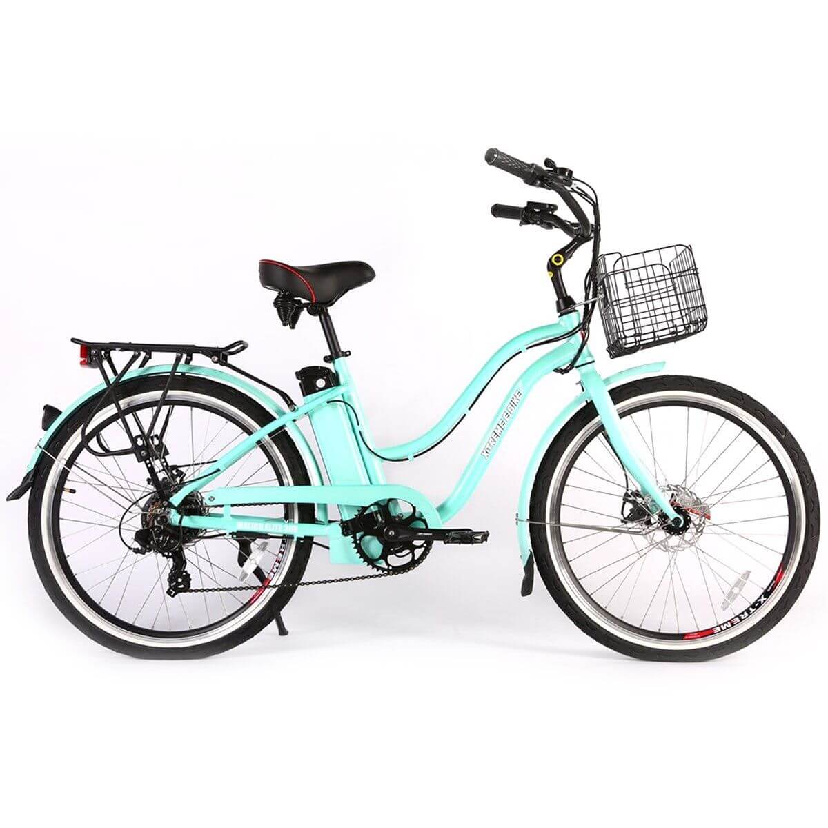 Ebike - X-Treme Malibu Elite 350W Step Through Beach Cruiser Electric Bike