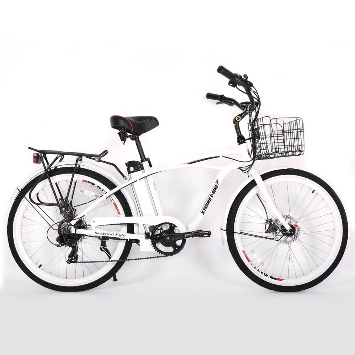 Ebike - X-Treme Newport Elite 300W / 350W Beach Cruiser Electric Bike