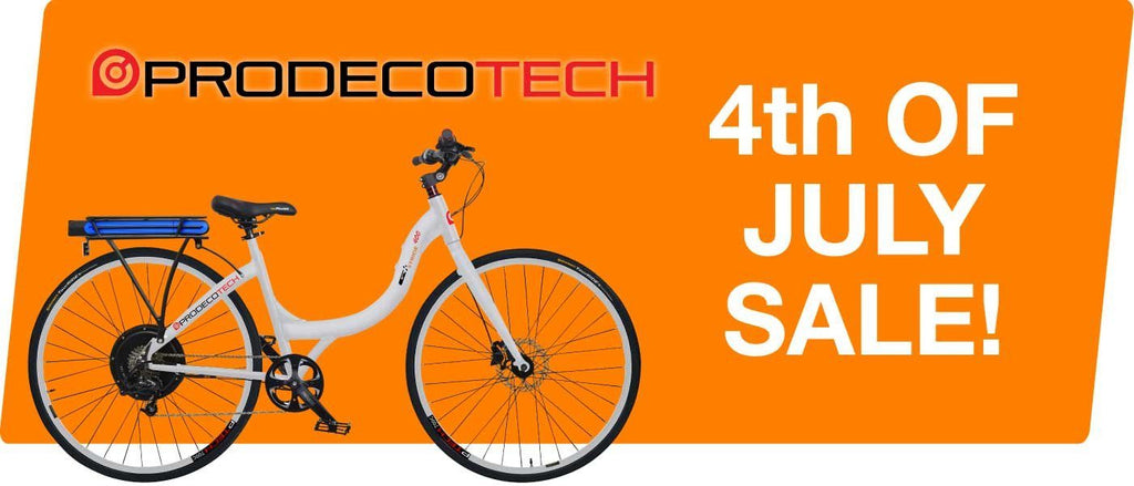 4th of July Sale on ProdecoTech Electric Bikes!