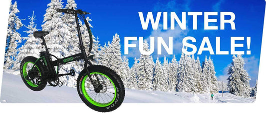 Up to 65% Off E-Bikes and Scooters During Our Winter Fun Sale!