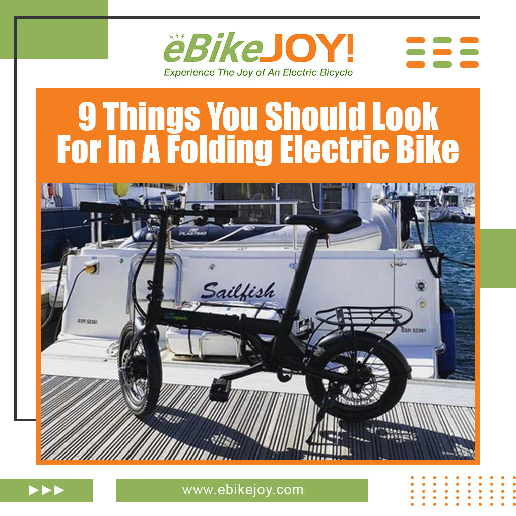 9 Things You Should Look For In A Folding Electric Bike