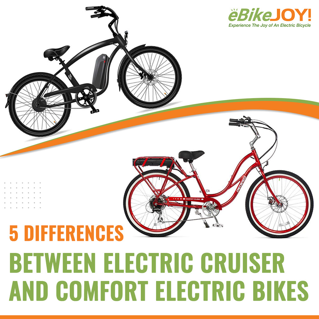 5 Differences Between Electric Cruiser And Comfort Electric Bikes