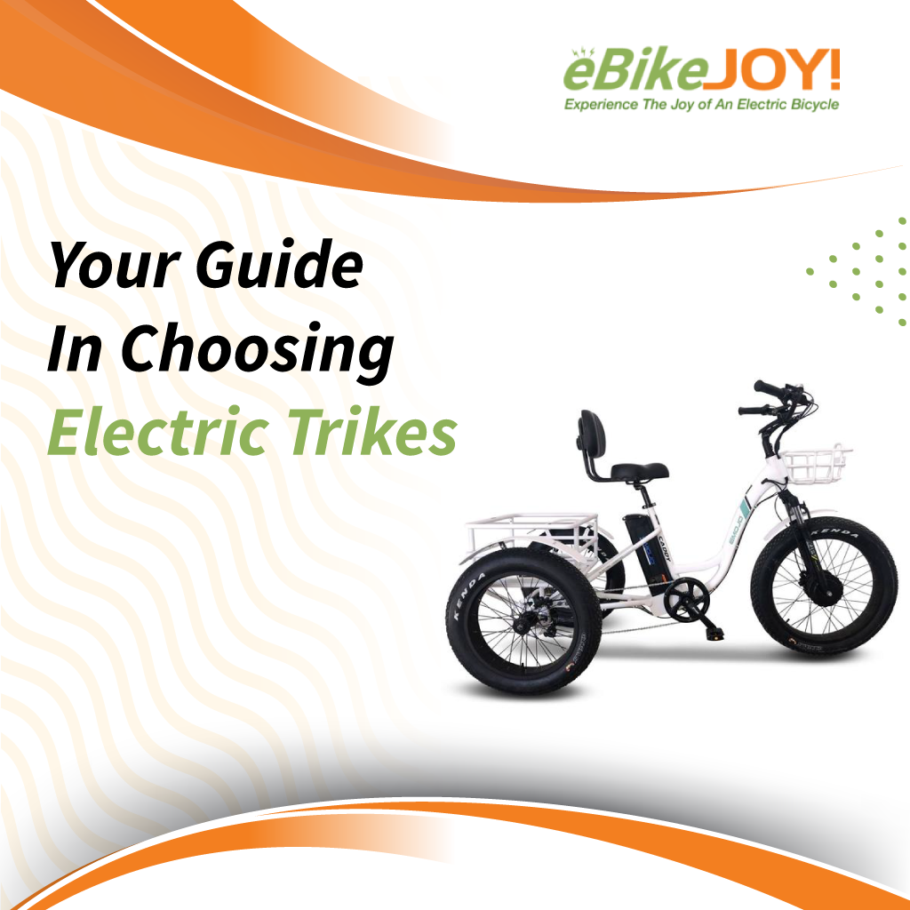 Your Guide In Choosing Electric Trikes