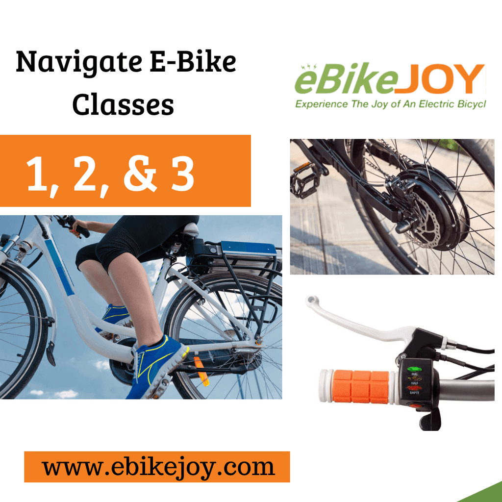 Navigate E-Bike Classes 1, 2, & 3