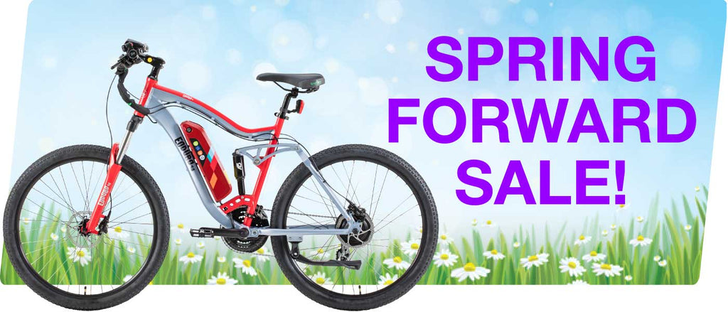 Spring Forward Sale on Great E-Bikes, Trikes, and Scooters