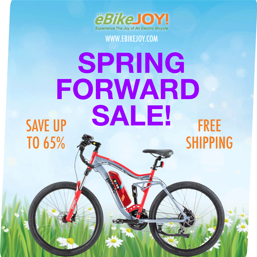 Spring Forward Sale on Electric Bikes, Scooters, and Trikes