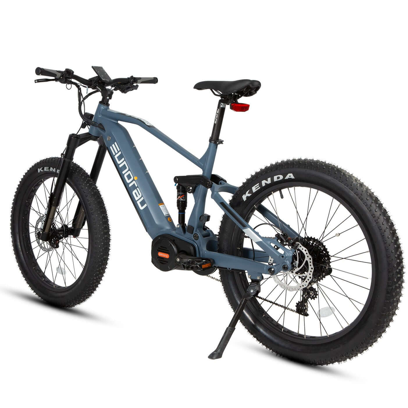 Blue electric bike on a white background