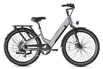 Electric bicycle on a white background