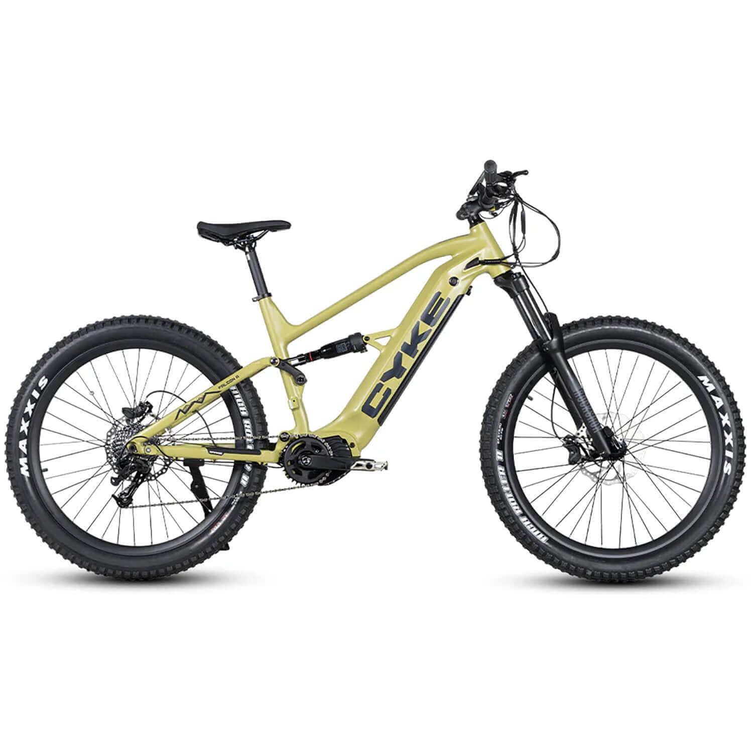 military electric bicycle CYKE Falcon-A Full Suspension 750W Electric Bike – eBikeJoy!
