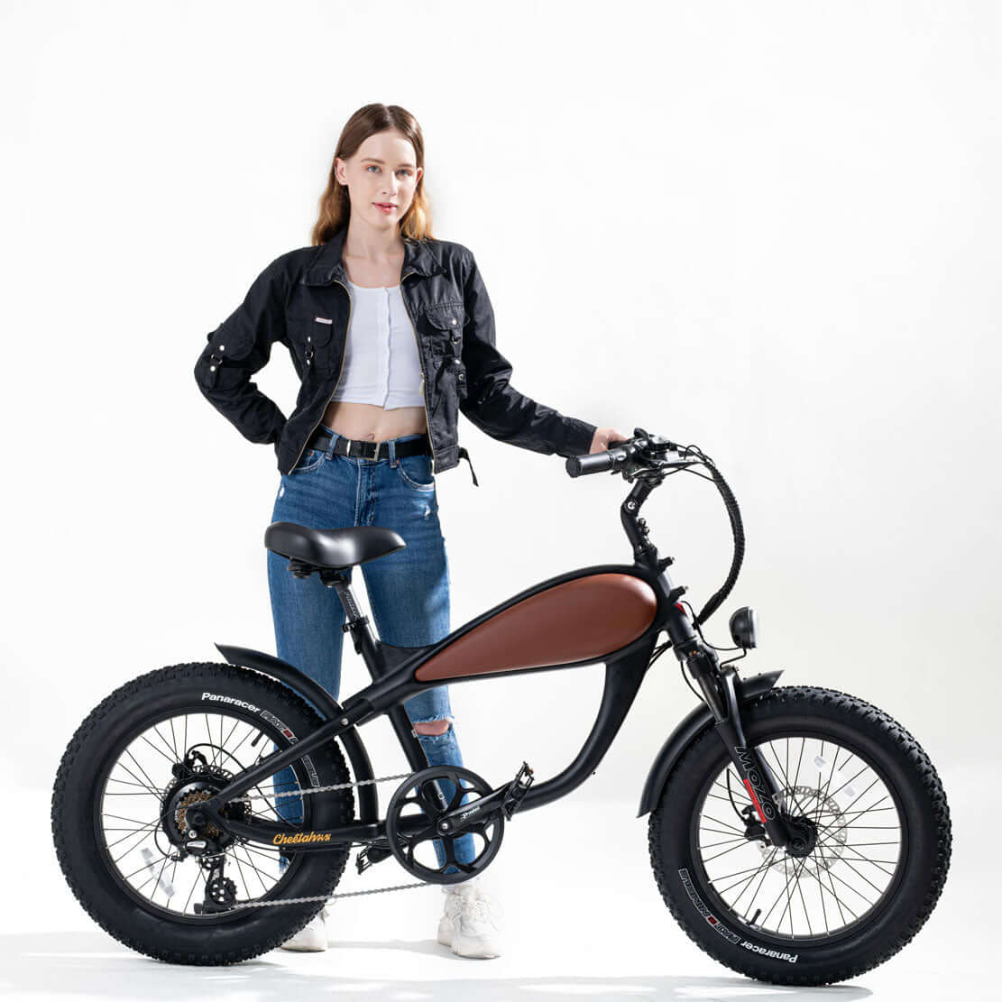Ebike - Revi Cheetah Cafe Racer Mini Vintage Motorcycle E-Bike