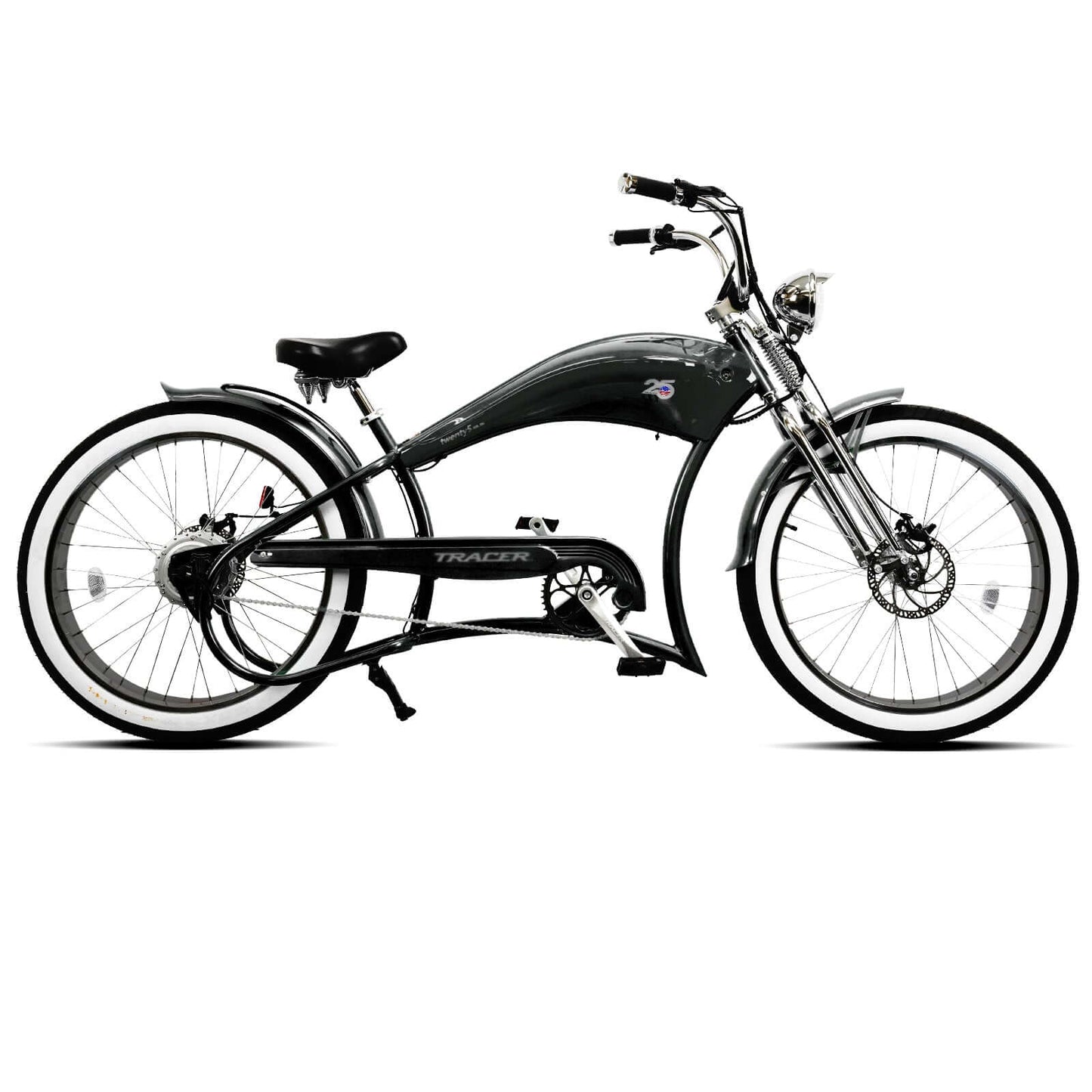 Tracer Twenty5 DS Dual Springer Chopper Electric Bike