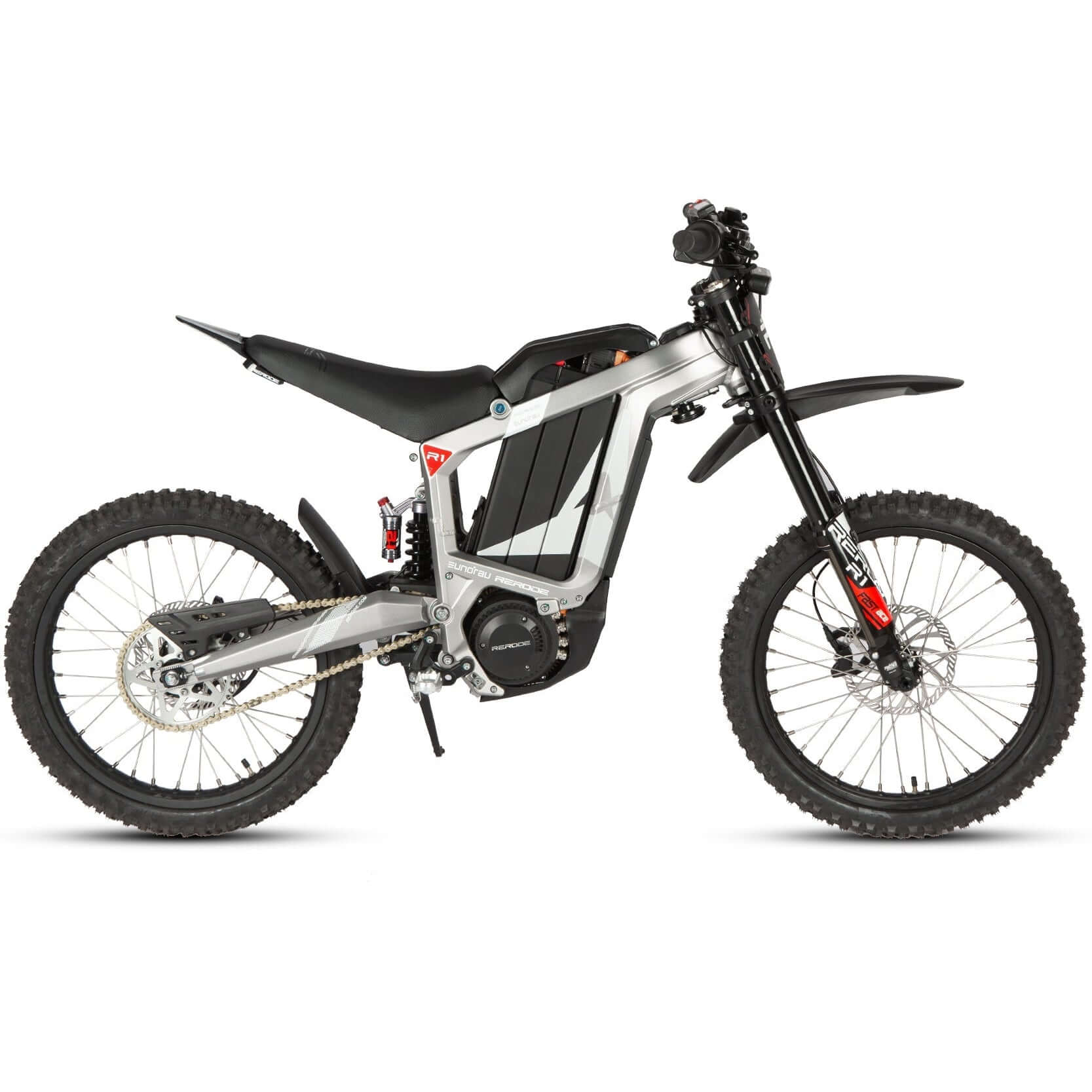 Electric bike on a white background