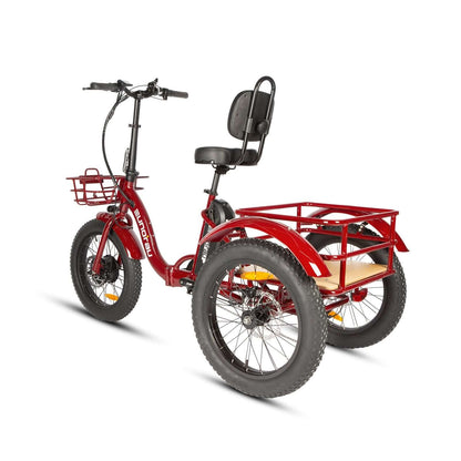 Eunorau New-Trike Folding Fat Tire Cargo Electric Tricycle