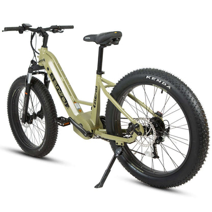 Electric bike with Kenda tires on a white background