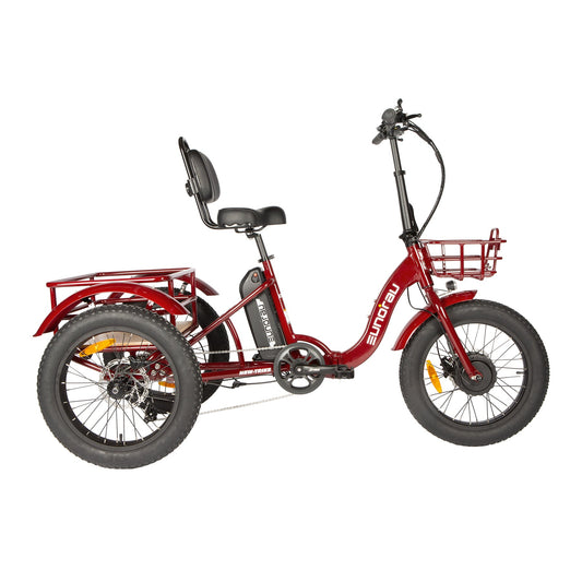 Eunorau New-Trike Folding Fat Tire Cargo Electric Tricycle