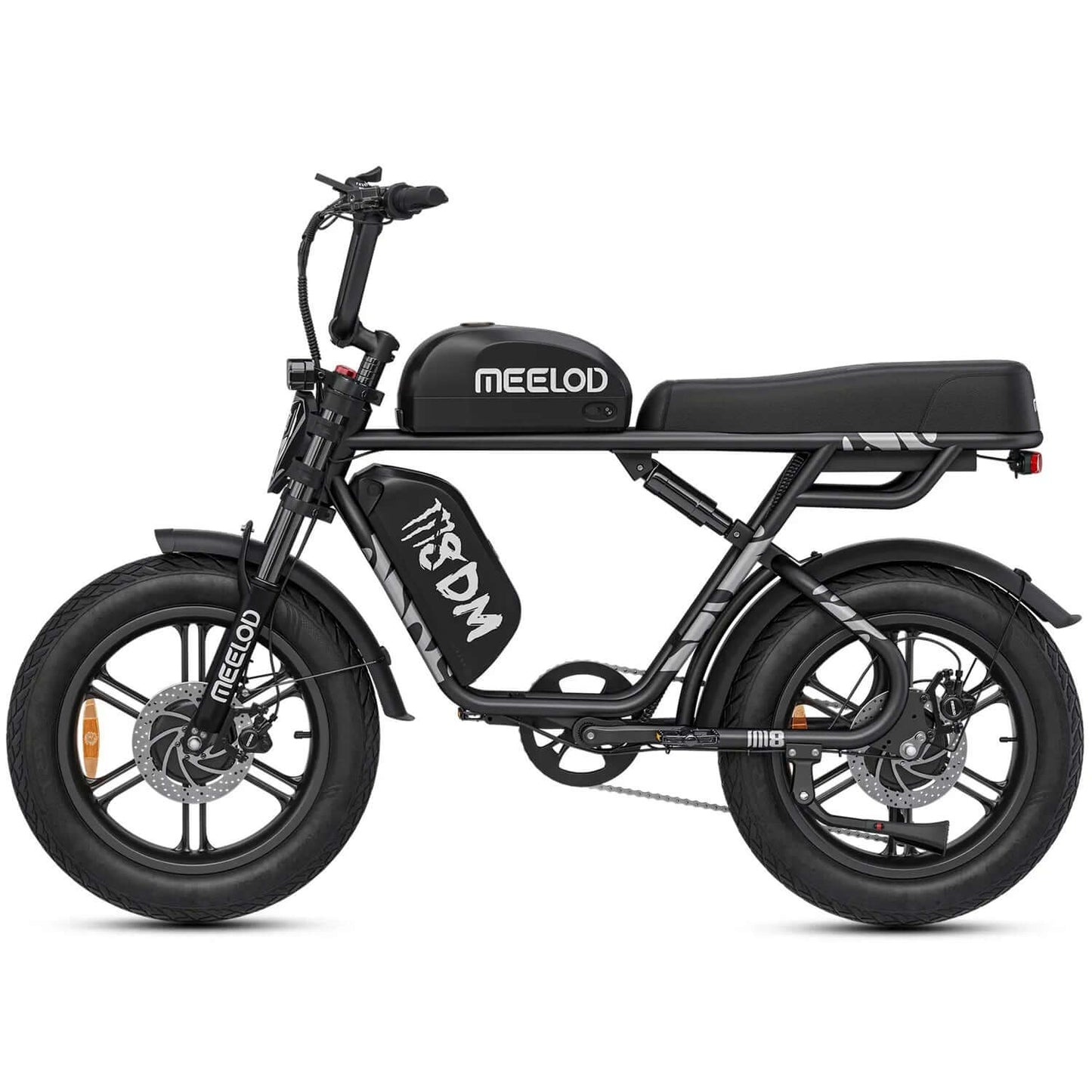 Meelod M8DM Dual Motor/Dual Battery Fat Tire Electric Bike