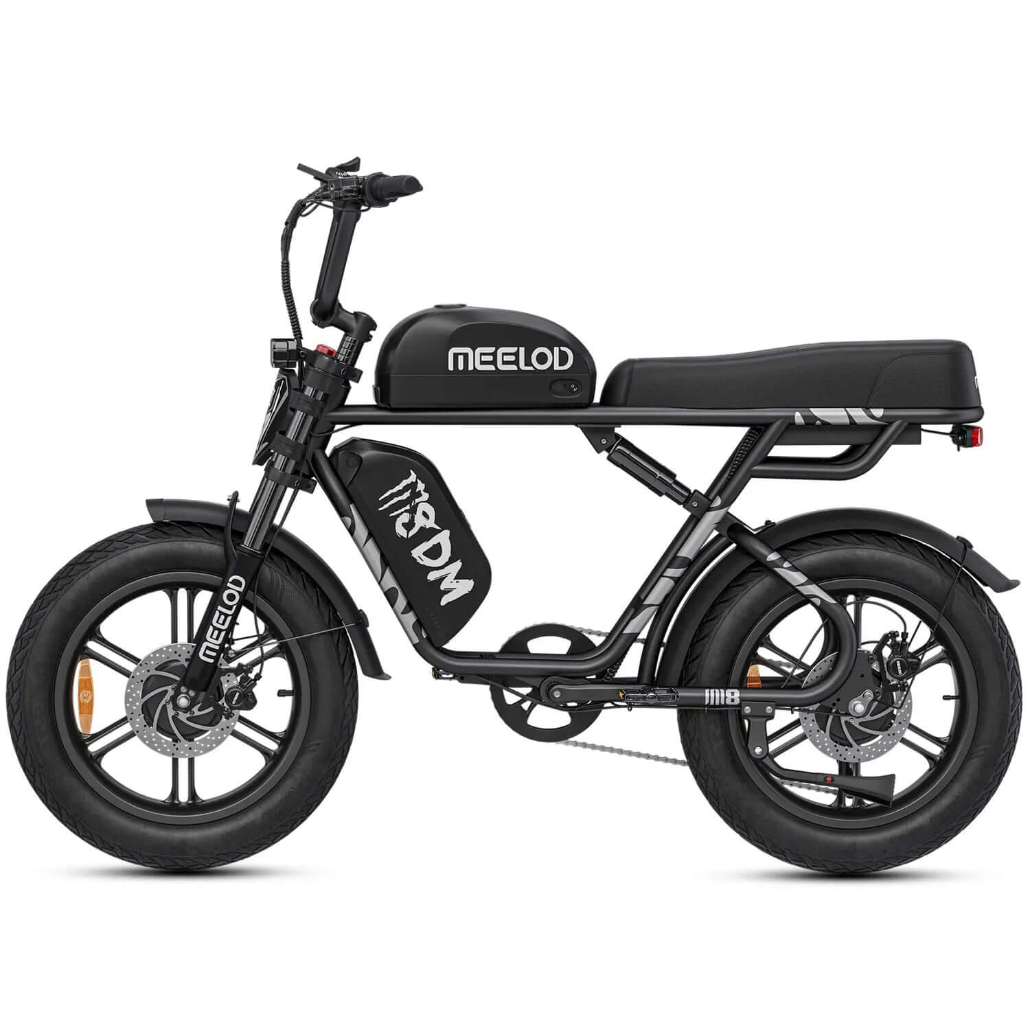 Meelod M8DM Dual Motor/Dual Battery Fat Tire Electric Bike