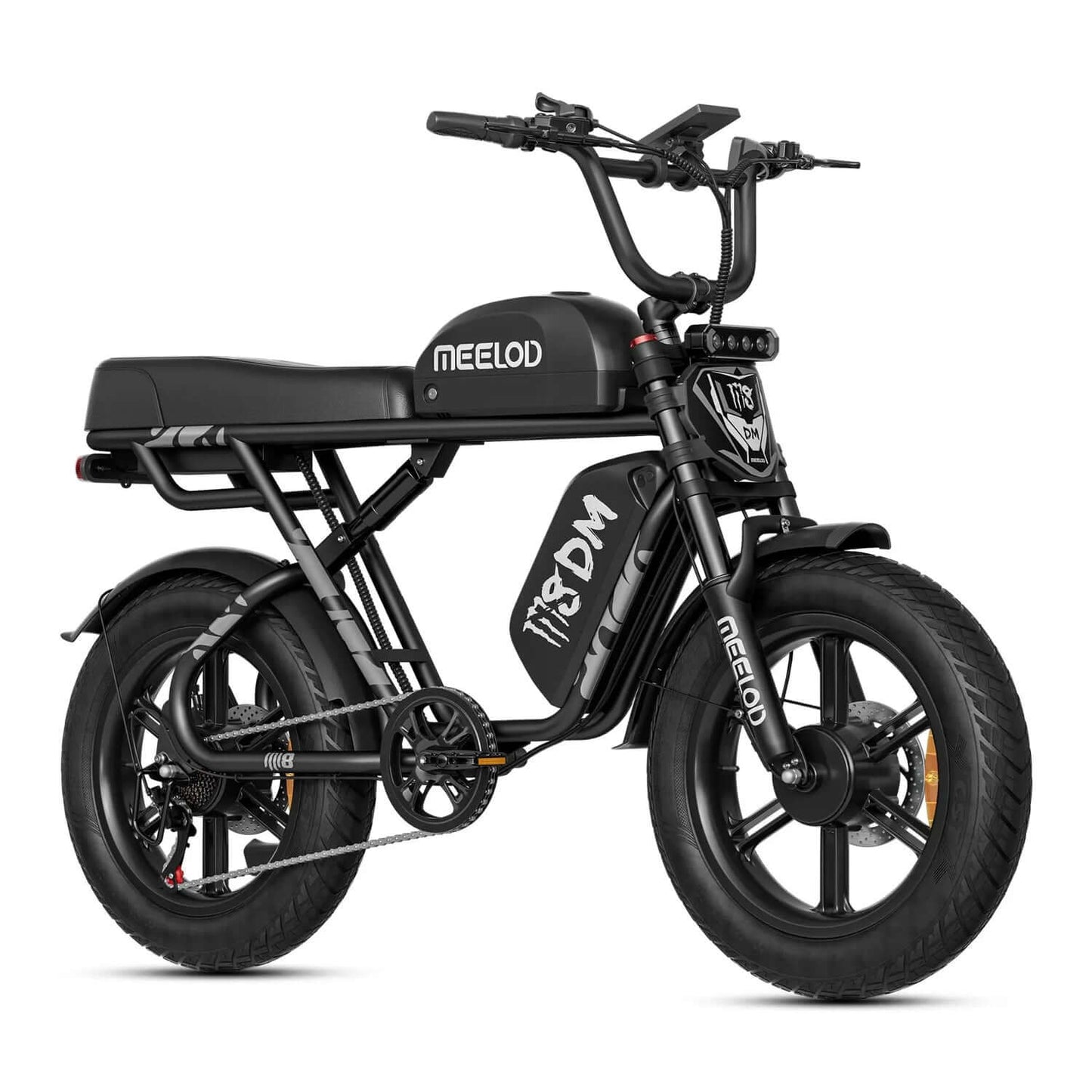 Meelod M8DM Dual Motor/Dual Battery Fat Tire Electric Bike