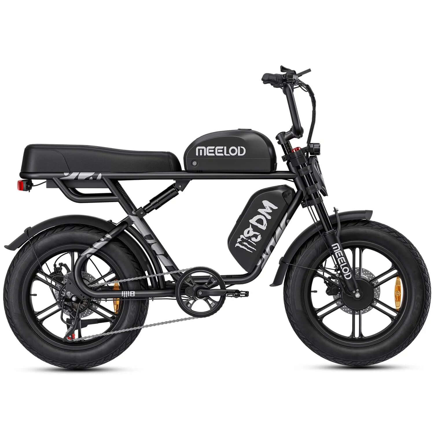Meelod M8DM Dual Motor/Dual Battery Fat Tire Electric Bike
