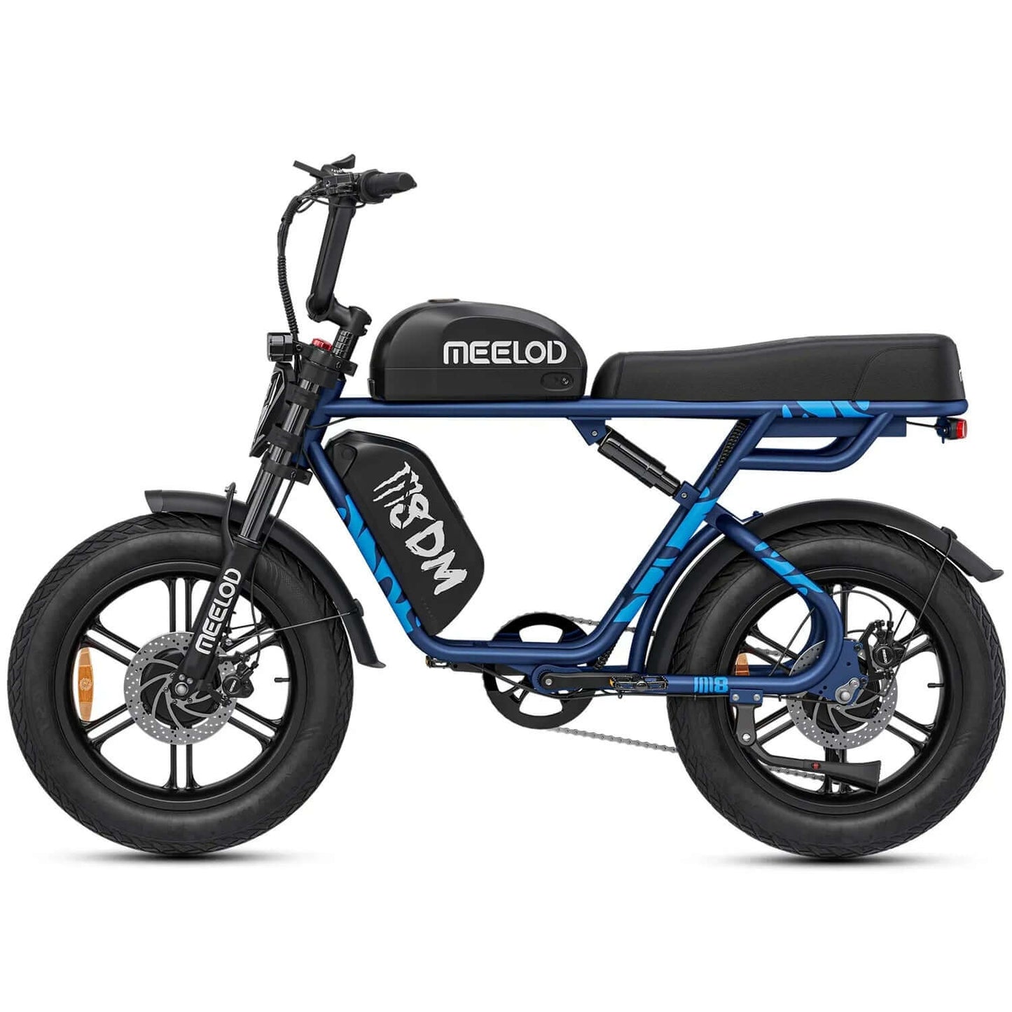 Meelod M8DM Dual Motor/Dual Battery Fat Tire Electric Bike