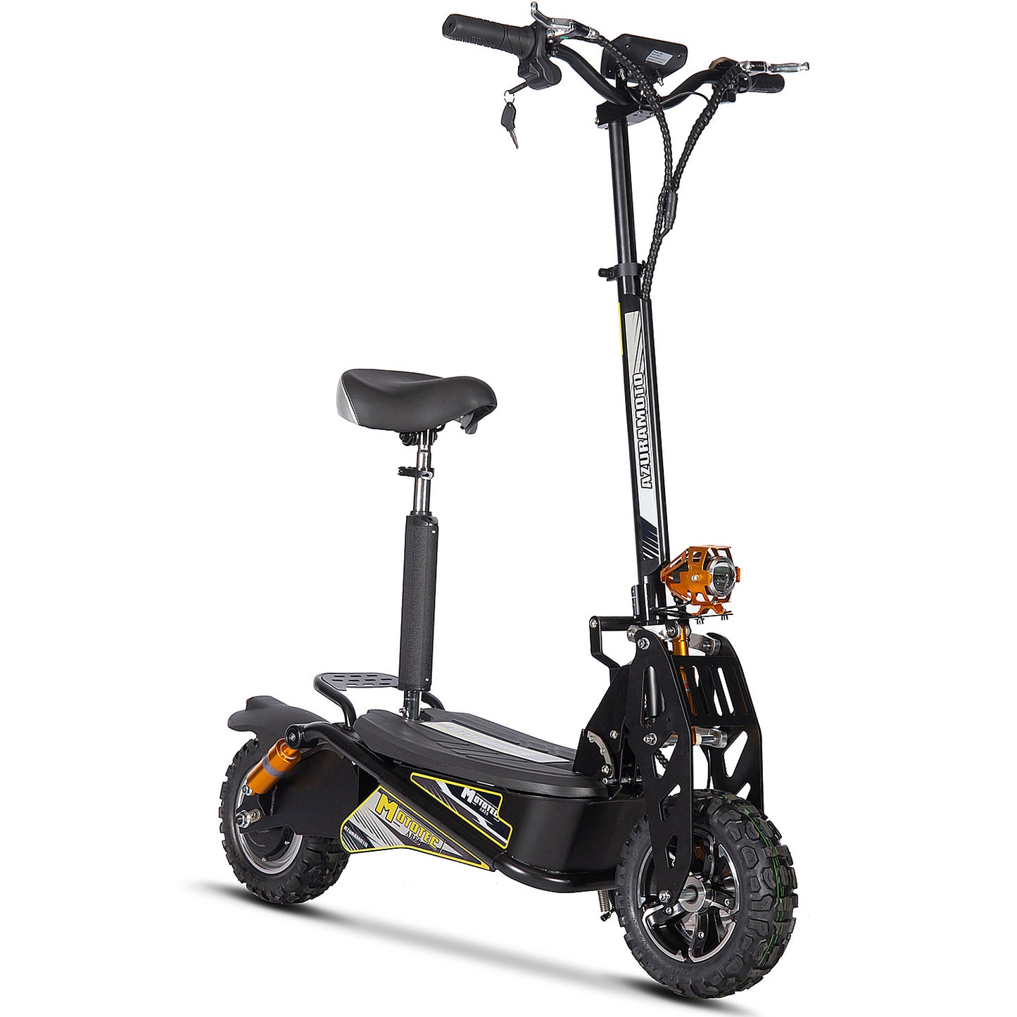 MotoTec Ares 48V 1600W Electric Scooter Black