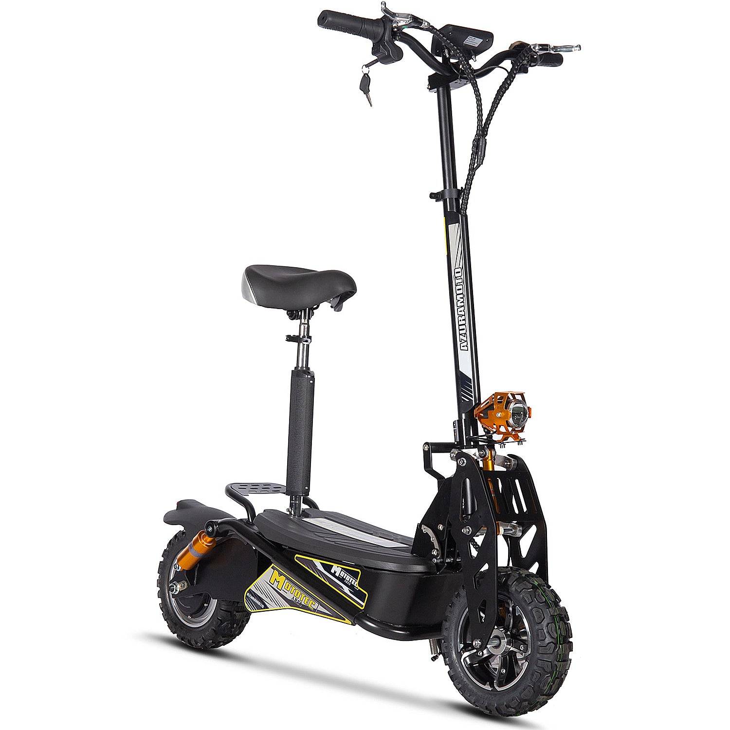 MotoTec Ares 48V 1600W Electric Scooter Black