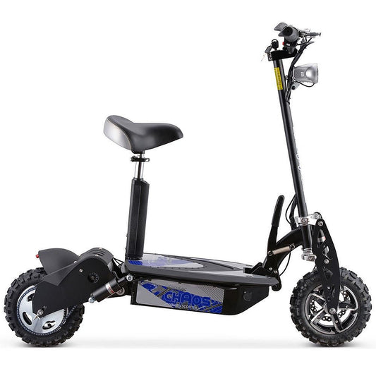 MotoTec Chaos 60V 2000W Lithium Electric Scooter Black