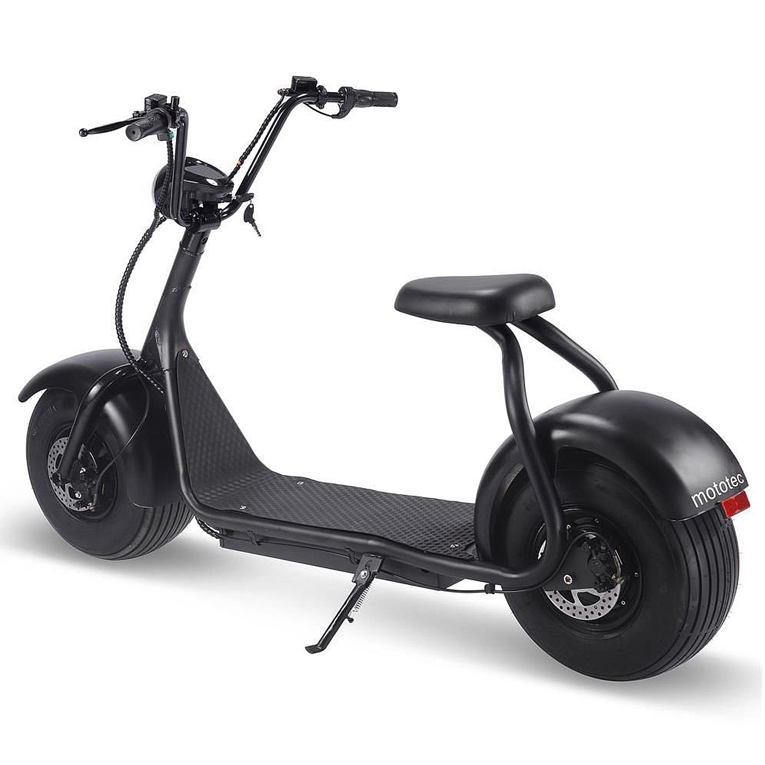 MotoTec Fat Tire 60V 2000W Lithium Electric Scooter Black