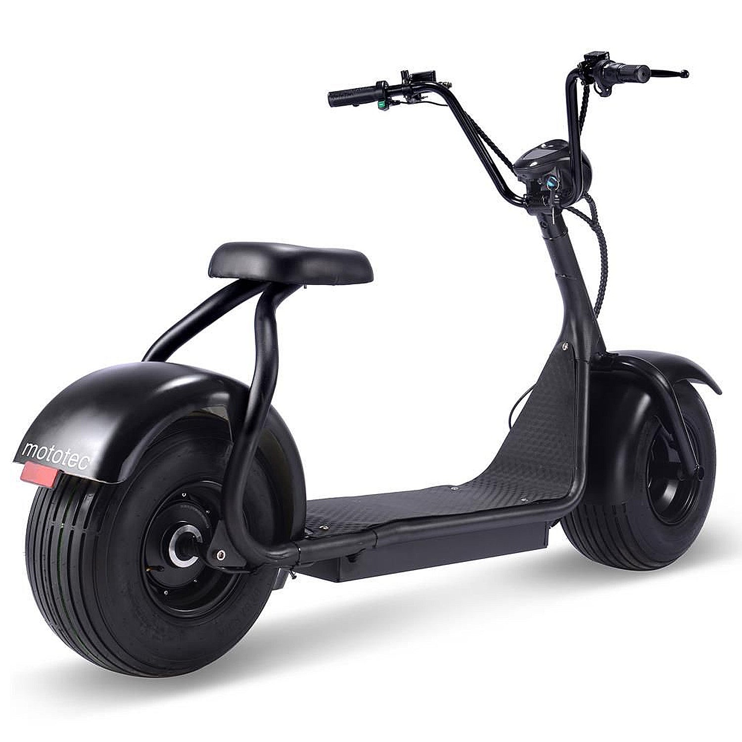 MotoTec Fat Tire 60V 2000W Lithium Electric Scooter Black